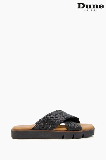 Dune London Lexey Woven Cross Strap Sandals (453287) | £45