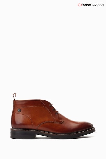 Base London Brown Knebworth Lace-Up Chukka Boots foot (453639) | £80