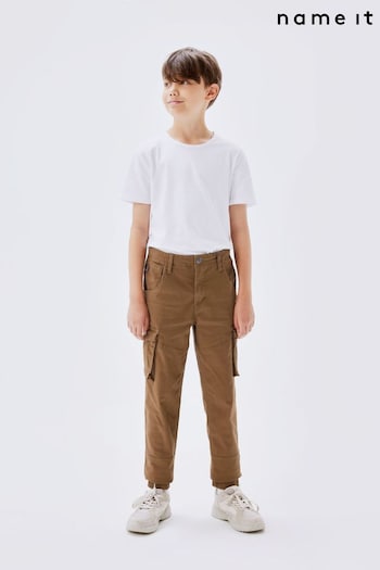 Name It Brown Boys Cargo straight-leg Trousers (454255) | £32