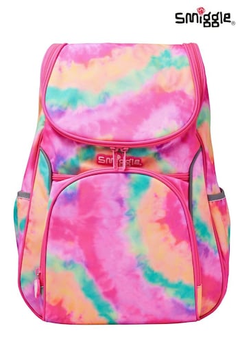 Smiggle Pink Vivid Access Backpack with Reflective Tape (454361) | £42