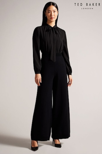 Ted Baker Leot Knitted Trousers Black Jumpsuit (454618) | £250