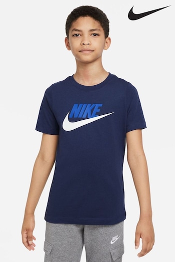 Nike Navy Futura Icon TShirt (454819) | £18