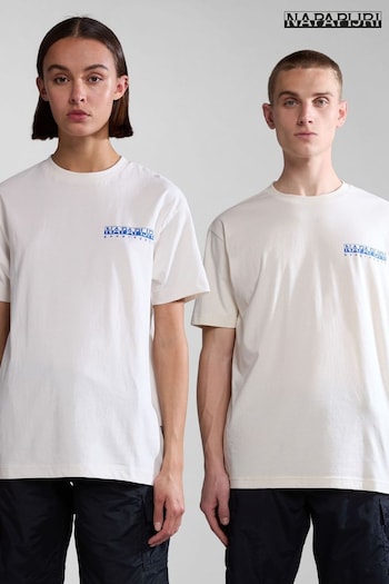 Napapijri Boyd White Short Sleeve T-Shirt (454923) | £30