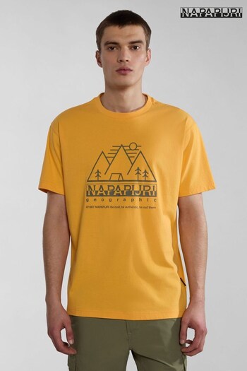 Napapijri Faber Yellow Short Sleeve T-Shirt (454989) | £30