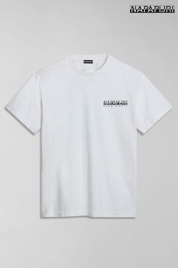 Napapijri Martre Natural Sand Short Sleeve T-Shirt (455045) | £35