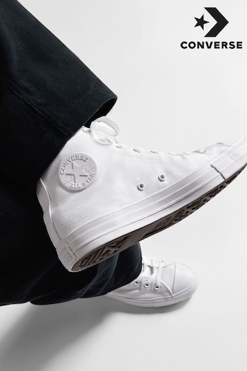 Converse White Chuck Taylor High Top Trainers (455151) | £60