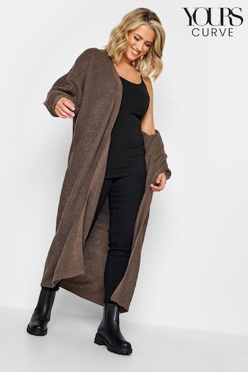 Yours Curve Natural Essential Longline Cardigan (455573) | £30