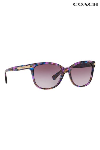 COACH Purple Lumalens Sunglasses (455630) | £147