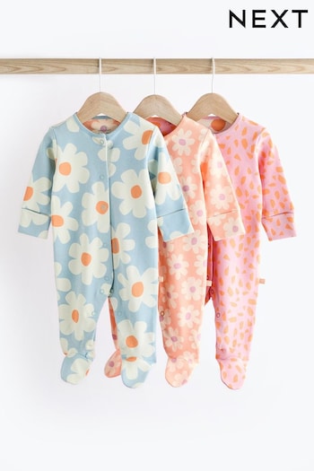 Bright Max Floral Sleepsuit 3 Pack (0mths-2yrs) (455925) | £16 - £18
