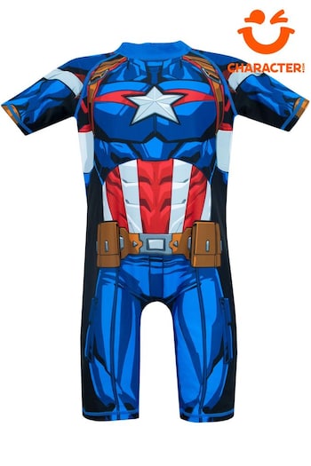 Character Blue Captain America Swim Set (456419) | £15
