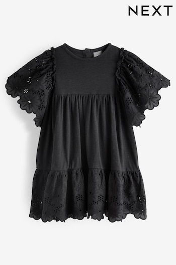 Black Broderie Dress (3mths-7yrs) (457446) | £16 - £20