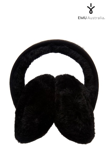 EMU Australia Black Sheepskin & Suede Earmuffs (457554) | £45