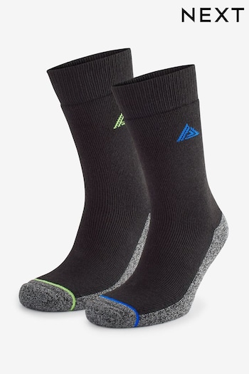 Black/Grey 2 Pack Thermal Socks (457827) | £16