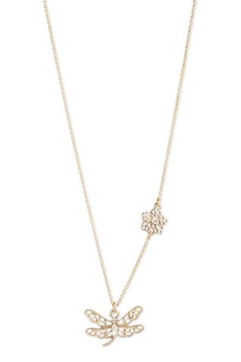 Marchesa Ladies Gold Tone Jewellery NK 16IN DRAGONFLY PENDANT Necklace (457995) | £45