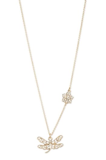 Marchesa Ladies Gold Tone Jewellery NK 16IN DRAGONFLY PENDANT Necklace (457995) | £45