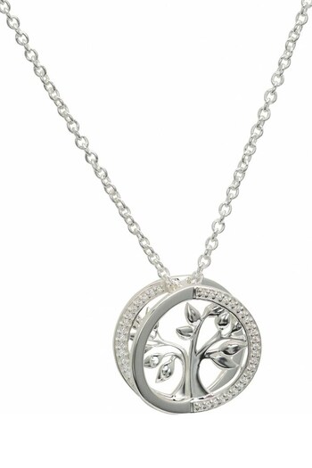 Unique & Co Ladies Collection Silver Tone Necklace (458001) | £85