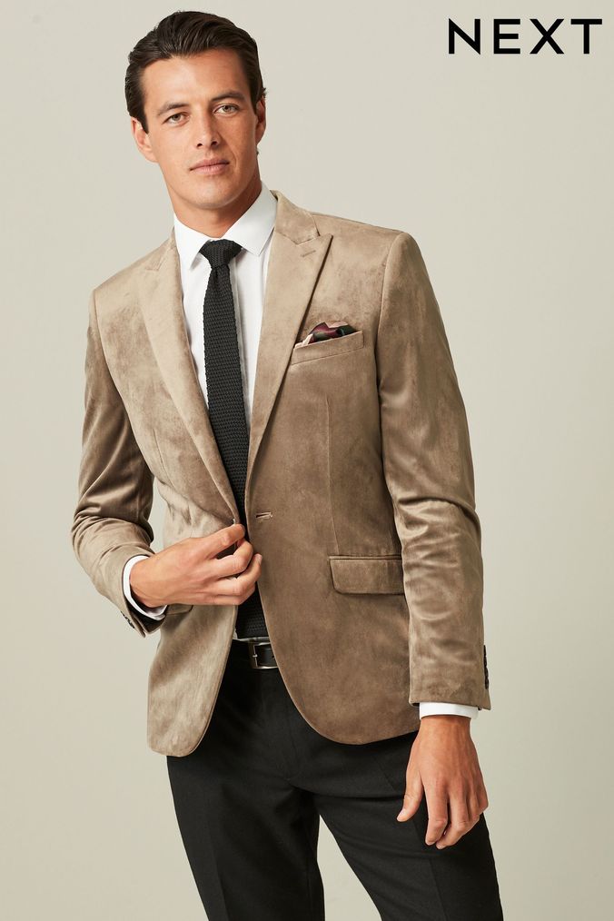Next mens new arrivals velvet jacket