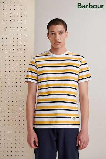 Barbour® Yellow Whitwell Stripe T-Shirt (458524) | £55