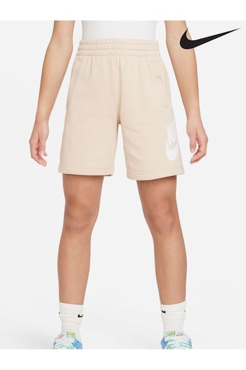 Nike White Club Fleece French Terry Shorts (458595) | £33
