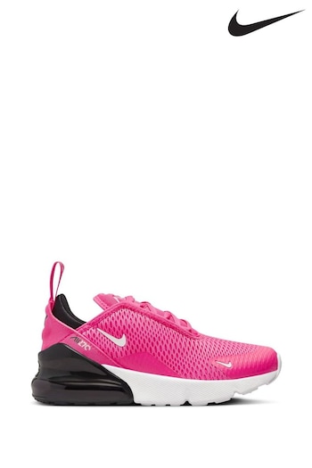Nike Orange Pink Air Max 270 Junior Trainers (458596) | £75