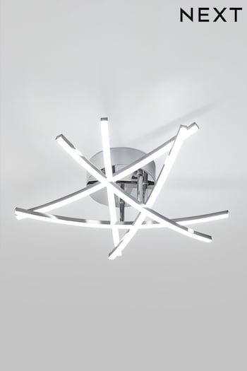 Chrome Amari 5 Arm Flush Ceiling Light (458826) | £115