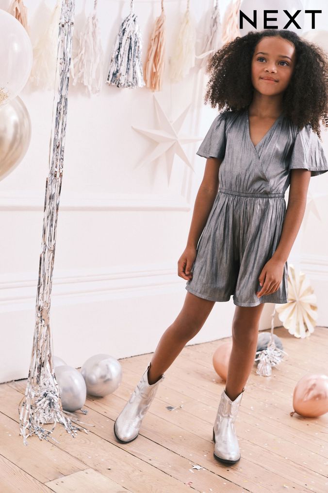 Baby girls hot sale metallic dresses