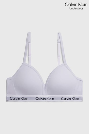 Calvin Klein Girls Purple Modern Cotton Triangle Bra (460293) | £25