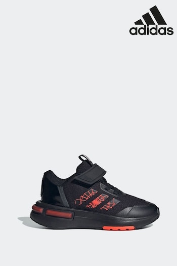adidas Black/Red Kids Marvels Spider Man Racer Shoes (460360) | £40