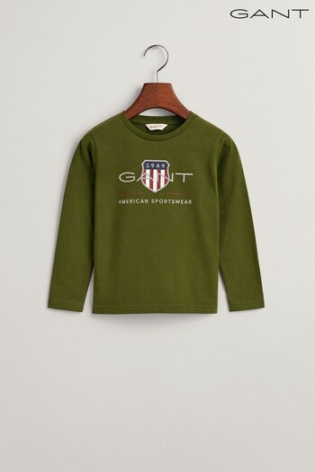 GANT Logo Long Sleeve T-Shirt (460453) | £30