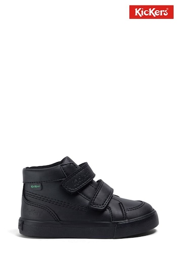 Kickers Infant Unisex Tovni Hi Vel Vegan Black Shoes (460762) | £48