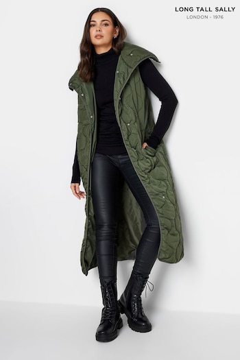 Long Tall Sally Green Quilted Gilet (460765) | £60