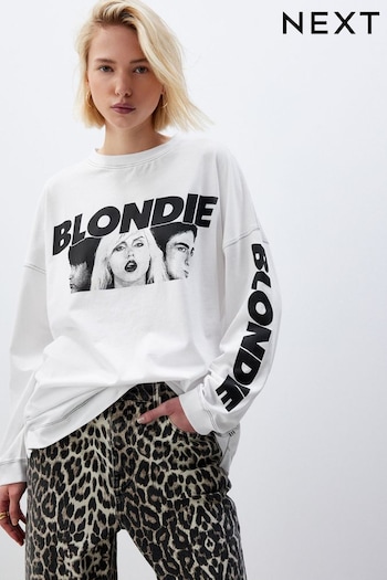 White License Blondie Graphic Long Sleeve Skater Band T-Shirt (460781) | £28