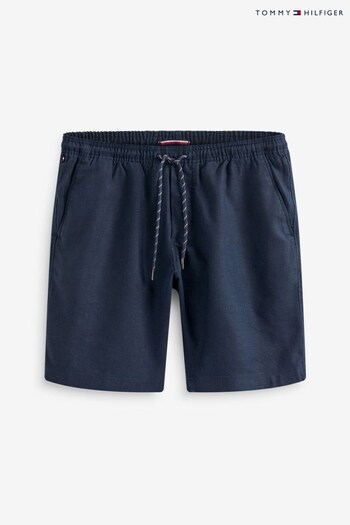 Tommy Hilfiger Blue Harlem Tech Linen Shorts (461005) | £100