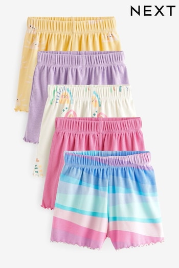 Pink Rib Shorts striped 5 Pack (3mths-7yrs) (461035) | £20 - £24