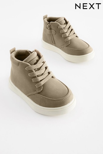 Stone Wide Fit (G) Warm Lined Chukka Boots mid-calf (461569) | £24 - £29