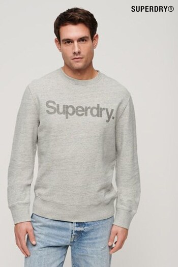 Superdry Grey City Loose Crew Sweatshirt (462215) | £55