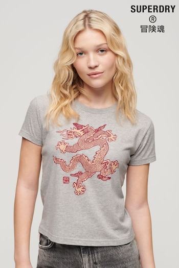 Superdry Grey Superdry x Komodo Dragon Slim T-Shirt (462429) | £30