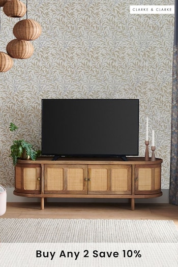 Clarke and Clarke Cane and Mango Wood Aspley TV Unit (462657) | £750