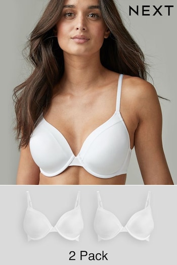 White Light Pad Full Cup Smoothing T-Shirt Bras 2 Pack (462696) | £22