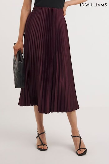 JD Williams Purple Pleated Midi Skirt (463085) | £35