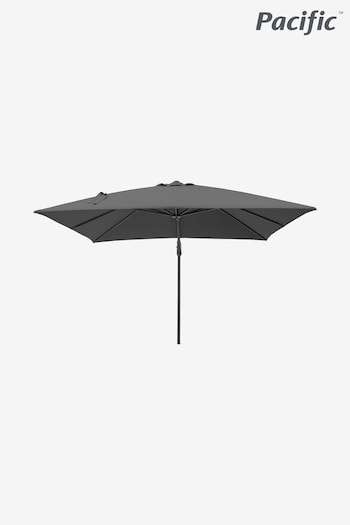 Pacific Grey Anthracite Taupe Garden Challenger T2 3m Square Parasol (463224) | £500