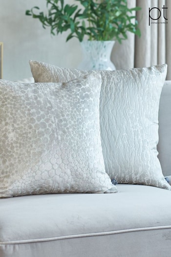 Prestigious Textiles Alabaster White Hamlet Feather Filled Cushion (463422) | £35