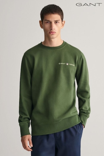 GANT Green Printed Graphic Sweatshirt (463553) | £80