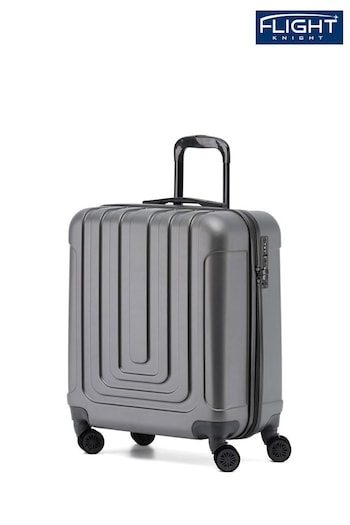 Flight Knight 56x45x25cm EasyJet Overhead 8 Wheel ABS Hard Case Cabin Carry On Hand Black Luggage (463571) | £55