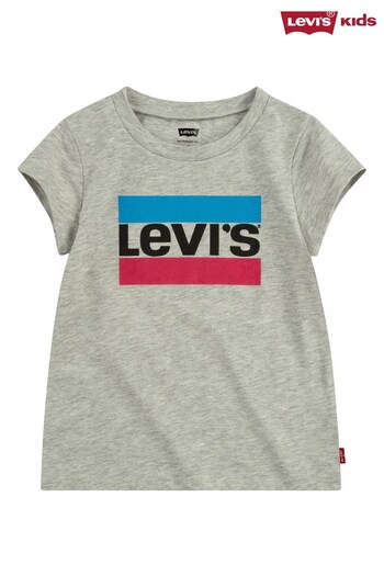 Levi's® Kids Grey Batherswear Logo T-Shirt (464494) | £16 - £18