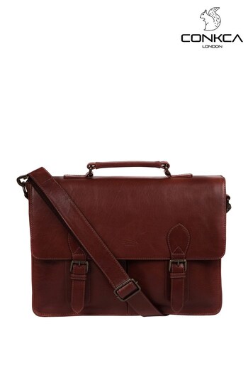 Conkca Scolari Leather Briefcase (464509) | £129