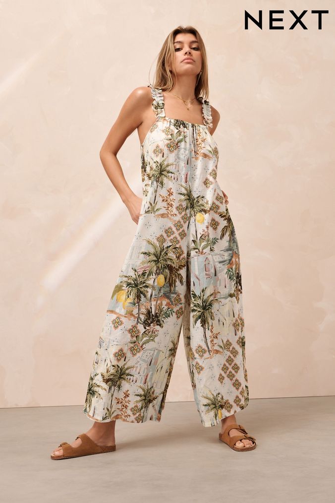 Tall wide store leg jumpsuit