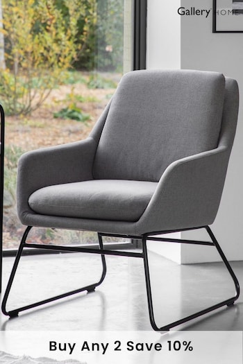 Gallery Home Grey Fessy Chair (464631) | £325