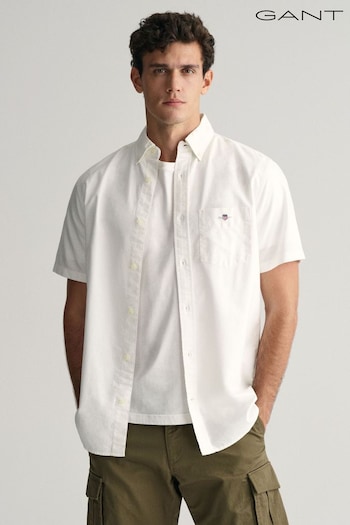 GANT Regular Fit Oxford Short Sleeve Shirt (464758) | £95