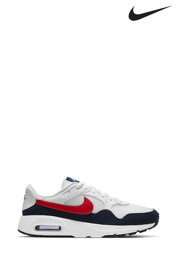 Nike White/Blue/Red Air Max SC Trainers (465155) | £80
